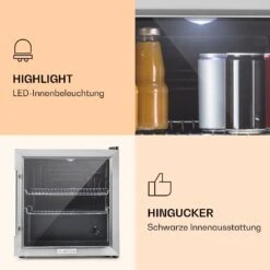 Beersafe L Getränkekühlschrank Mit Glastür 47 Liter -Klarstein 10027671 de 0003 logo