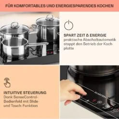 [Wiederverpackt] Deejay Freizonen-Induktionskochfeld -Klarstein 10031633 de 0004 usp