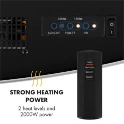 [Wiederverpackt] Lausanne Elektrokamin -Klarstein 10031843 yy 0005 logo Klarstein Lausanne Elektrischer Kamin weiss