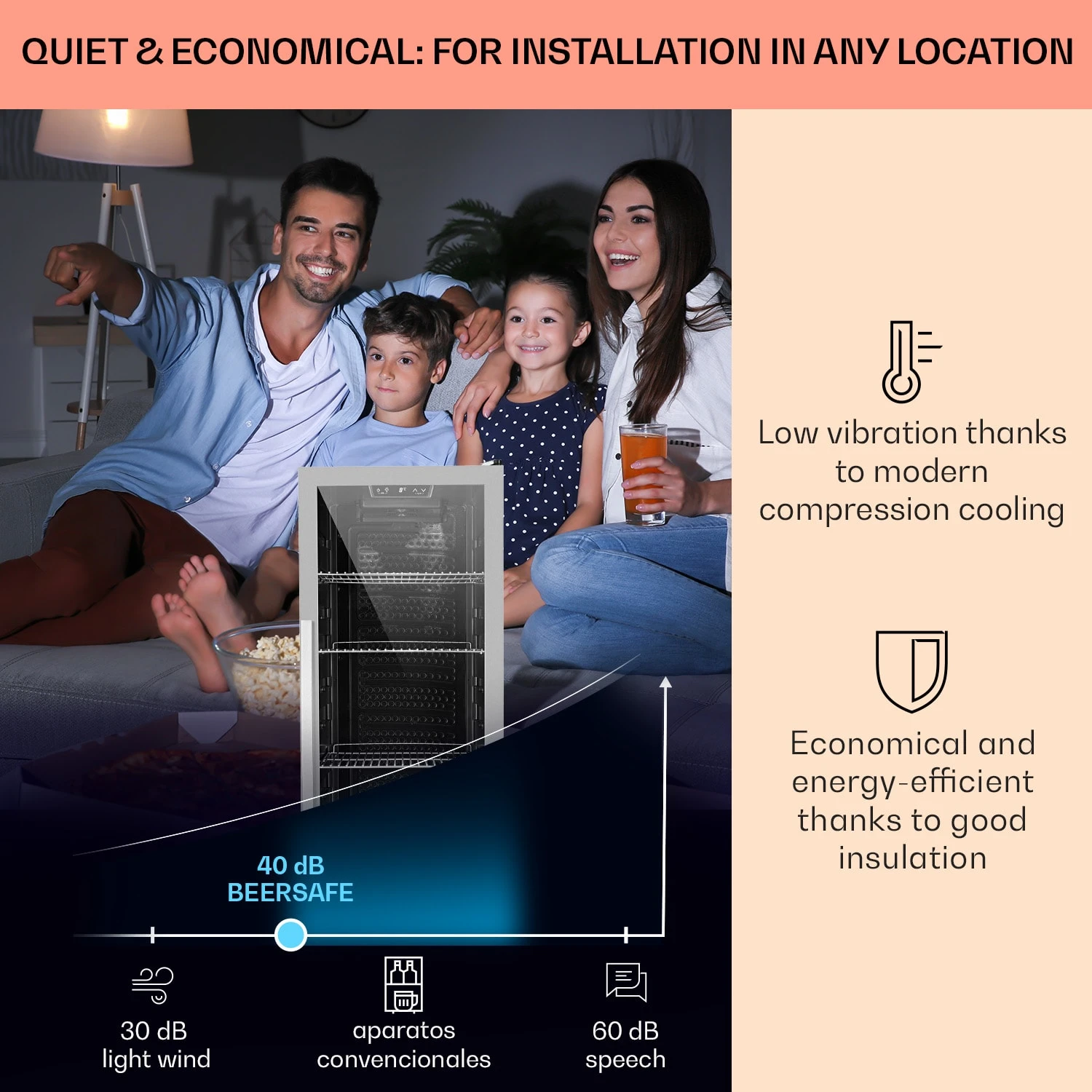 Beersafe 6XL Getränkekühlschrank Mit Glastür 201 Liter 3 Beersafe 6XL Getränkekühlschrank Mit Glastür 201 Liter – Bild 3