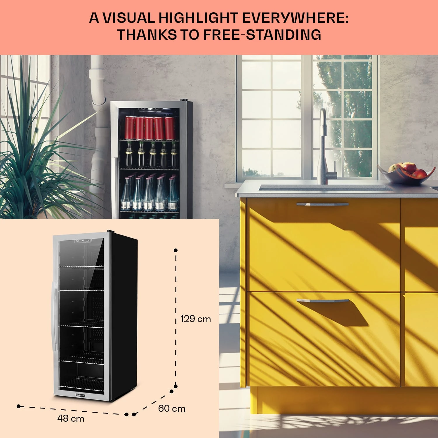 Beersafe 6XL Getränkekühlschrank Mit Glastür 201 Liter 6 Beersafe 6XL Getränkekühlschrank Mit Glastür 201 Liter – Bild 6