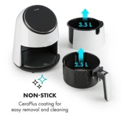 AirVital Heißluftfritteuse 14 AirVital Heißluftfritteuse -Klarstein 10032331 yy 0006 logo Klarstein AirVital Heissluftfritteuse 1300W weiss