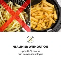 [Gebraucht] AirVital Heißluftfritteuse -Klarstein 10032331 yy 0007 logo Klarstein AirVital Heissluftfritteuse 1300W weiss reedit 1