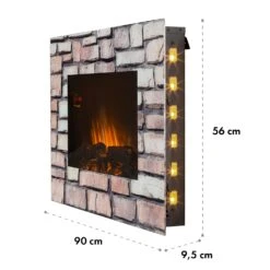 [Wiederverpackt] Colmar Elektrokamin -Klarstein 10032536 yy 0009 dimensions