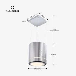 [Wiederverpackt] Tron Ambience Inselhaube -Klarstein 10032579 yy 0011 dimensions