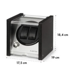 [Wiederverpackt] Tokyo Uhrenbeweger 2 Uhren -Klarstein 10032799 yy 0008 logo Klarstein Tokyo 2 Uhrenbeweger 2 Uhren schwarz 1