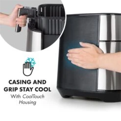 [Gebraucht] AeroVital Heißluftfritteuse -Klarstein 10032848 yy 0006 logo Klarstein AeroVital Heissluftfritteuse silber reedit 1