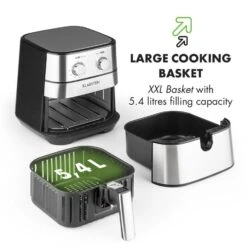 AeroVital Heißluftfritteuse -Klarstein 10032848 yy 0009 logo Klarstein AeroVital Heissluftfritteuse silber reedit