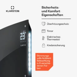 [Gebraucht] Bornholm Curved Ambient Konvektorheizung -Klarstein 10033060 de 0006 usp