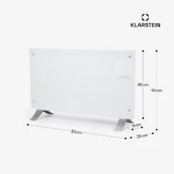 [Wiederverpackt] Bornholm Curved Ambient Konvektorheizung -Klarstein 10033062 yy 0011 dimensions