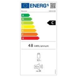 [Gebraucht] Beersafe M Getränkekühlschrank Mit Glastür 33 Liter -Klarstein 10033119 energy label