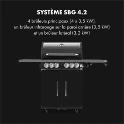 [Gebraucht] Tomahawk 4.2 SBG Gasgrill -Klarstein 10033508 yy 0003 logo Klarstein Tomahawk 4 2 SBG Gasgrill 6Brenner nur FR 1