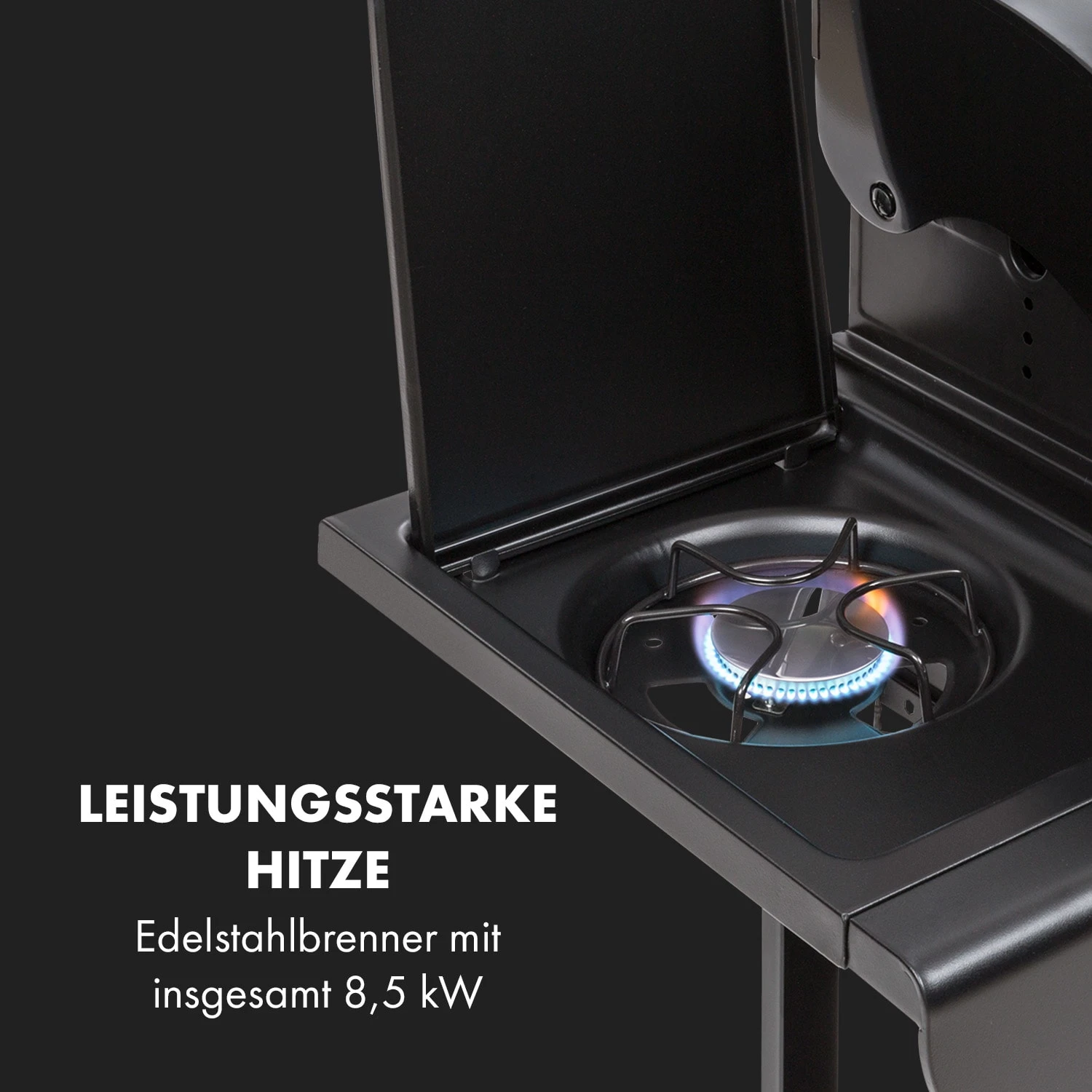Hot & Hot Gasgrill 8,5kW Schwarz 4 Hot & Hot Gasgrill 8,5kW Schwarz – Bild 4