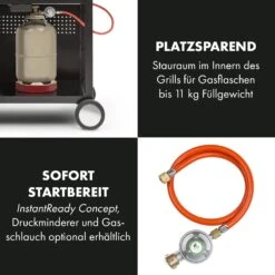 [Wiederverpackt] Hot & Hot Gasgrill 8,5kW Schwarz -Klarstein 10033534 de 0005 logo 2