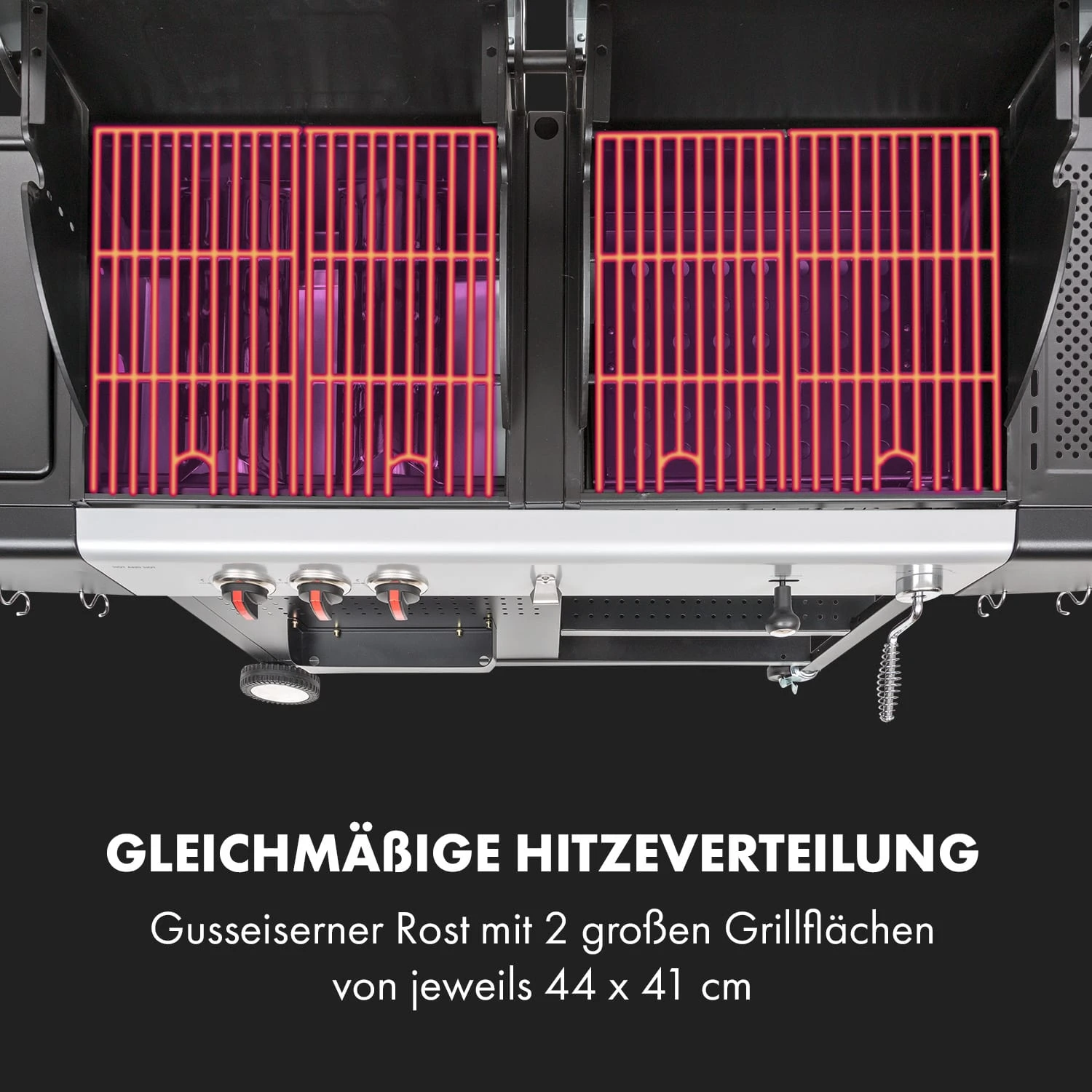 Hot & Hot Gasgrill 8,5kW Schwarz 8 Hot & Hot Gasgrill 8,5kW Schwarz – Bild 8