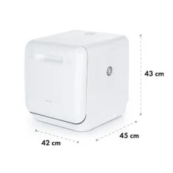 Aquatica Geschirrspüler -Klarstein 10034126 yy 0010 logo Klarstein Aquatica Geschirrspueler weiss