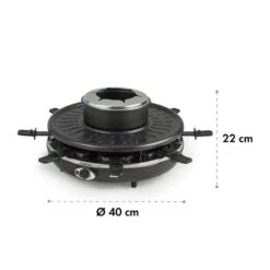 [Gebraucht] Fonduelette Raclette Und Fondue -Klarstein 10034138 yy 0007 logo Klarstein Fonduelette Raclette und Fondue 1350W