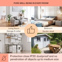 [Gebraucht] Wonderwall Air 36 Infrarotheizung Für Die Wand -Klarstein 10034231 uk 0005 usp