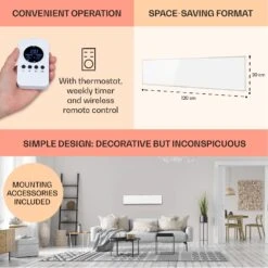 [Gebraucht] Wonderwall Air 36 Infrarotheizung Für Die Wand -Klarstein 10034231 uk 0006 usp