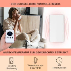 [Wiederverpackt] Wonderwall Air 60 Infrarotheizung Für Die Wand -Klarstein 10034232 DE 0003 usp 1
