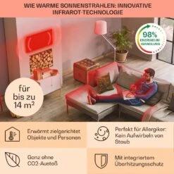 [Gebraucht] Wonderwall Air 72 Infrarotheizung Für Die Wand -Klarstein 10034233 de 0004 usp