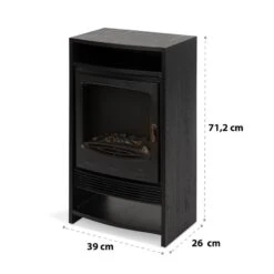 [Gebraucht] Bergamo Elektrokamin -Klarstein 10034397 yy 0007 logo Klarstein Bergamo Elektrischer Kamin schwarz