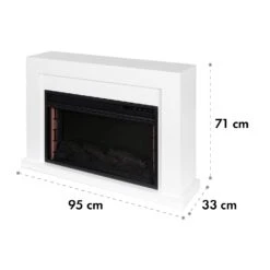 [Wiederverpackt] Blanca Elektrokamin -Klarstein 10034487 yy 0009 dimensions