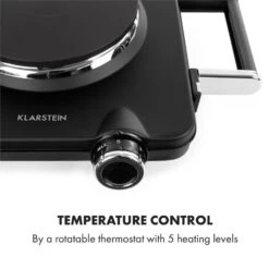 Cookorama Doppelkochplatte 11 Cookorama Doppelkochplatte -Klarstein 10034573 yy 0005 logo Klarstein Cookorama Doppelkochplatte schwarz