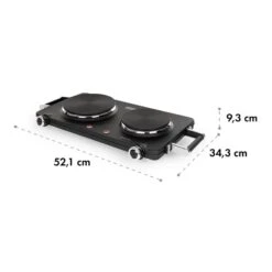 Cookorama Doppelkochplatte 13 Cookorama Doppelkochplatte -Klarstein 10034573 yy 0007 logo Klarstein Cookorama Doppelkochplatte schwarz