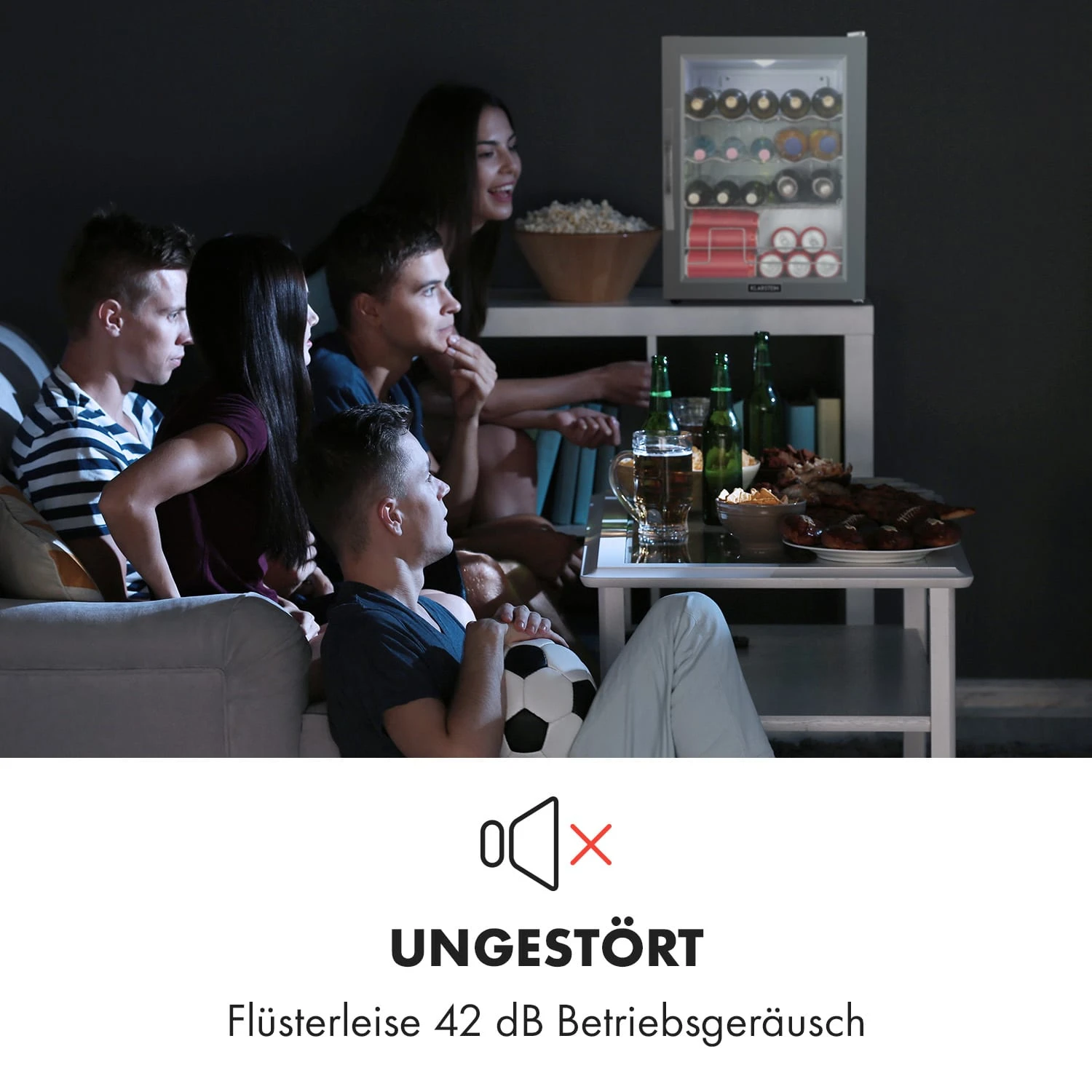 Beersafe XL Crystal White Getränkekühlschrank Mit Glastür 60 Liter 8 Beersafe XL Crystal White Getränkekühlschrank Mit Glastür 60 Liter – Bild 8