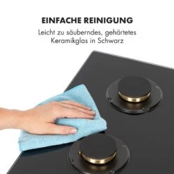 [Gebraucht] Goldflame 4 Gaskochfeld -Klarstein 10034972 de 0008 logo 1