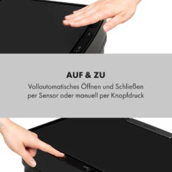 [Gebraucht] Touchless Black Stainless Steel Müllsammler -Klarstein 10035097 de 0007 logo 1