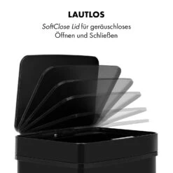 [Wiederverpackt] Touchless Black Stainless Steel Müllsammler -Klarstein 10035097 de 0010 logo