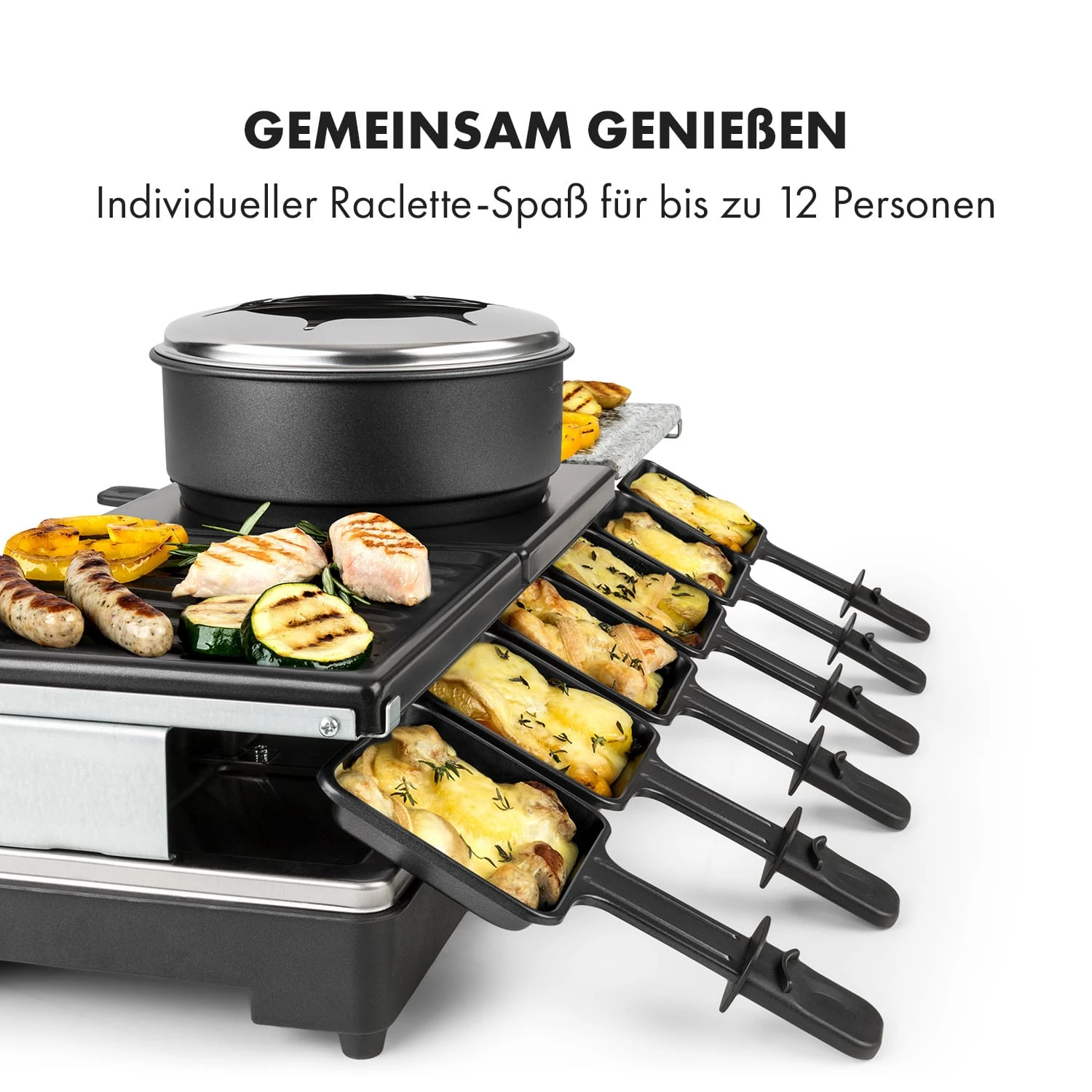 Fonduelette XL 3-in-1 Raclettegrill & Fondue 5 Fonduelette XL 3-in-1 Raclettegrill & Fondue – Bild 5