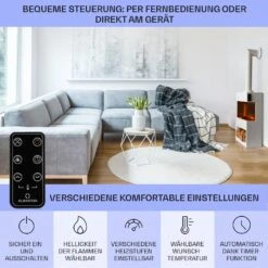 [Wiederverpackt] Zermatt Elektrokamin -Klarstein 10035264 de 0006 usp