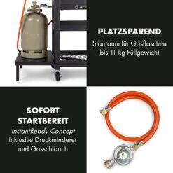 [Wiederverpackt] Kingsville Smoker Kombigrill Gas Kohle -Klarstein 10035409 de 0007 logo