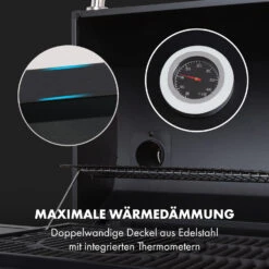 [Wiederverpackt] Kingsville Smoker Kombigrill Gas Kohle -Klarstein 10035409 de 0010 logo