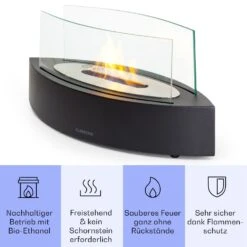 Phantasma Curve Ethanol-Kamin -Klarstein 10035457 de 0003 usp 1