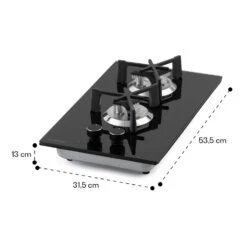 [Gebraucht] Trifecta Domino Gaskochfeld -Klarstein 10035468 yy 0011 dimensions