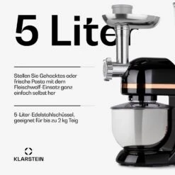 [Wiederverpackt] Lucia Elegance Küchenmaschine -Klarstein 10035639 de 0004 usp