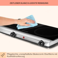 [Gebraucht] Cookbuddy Glaskeramik-Kochfeld -Klarstein 10035704 de 0007 usp