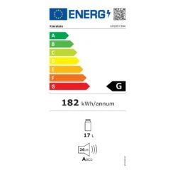 Geheimversteck Mini-Kühlschrank -Klarstein 10035730 energy label
