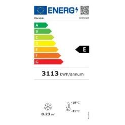 IceAge 88 Gefrierschrank 88 Liter 15 IceAge 88 Gefrierschrank 88 Liter -Klarstein 10036066 energy label