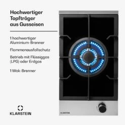 [Gebraucht] Alchemist Gaskochfeld -Klarstein 10036335 de 0003 usp