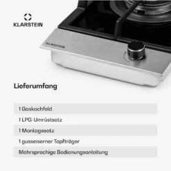 [Gebraucht] Alchemist Gaskochfeld -Klarstein 10036335 de 0006 usp