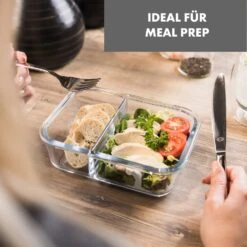 [Gebraucht] Glaswerk Jardine Frischhaltedosen 3er Set 2 Kammern -Klarstein 10036376 de 0003 logo 1