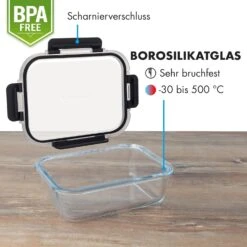 [Wiederverpackt] Glaswerk Jardine Frischhaltedosen 3er Set 3 Größen -Klarstein 10036377 de 0007 logo 1