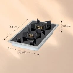 [Gebraucht] Goldflame Domino Prime Gaskochfeld -Klarstein 10037806 yy 0007 logo