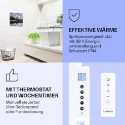 [Wiederverpackt] Wonderwall Air Art Smart Infrarotheizung Mit Bild See -Klarstein 10037818 de 0004 logo