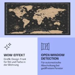 [Wiederverpackt] Wonderwall Air Art Smart Infrarotheizung Mit Bild Nachtkarte -Klarstein 10037875 de 0006 logo